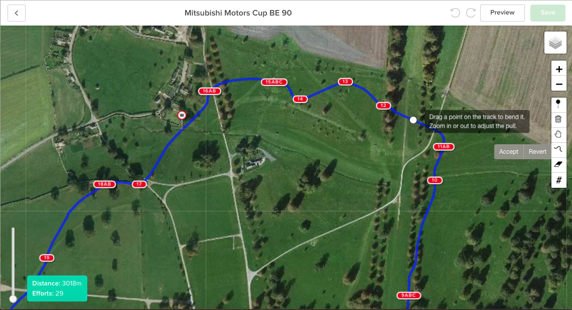 Toolkit Features for cross country course designers CrossCountry App