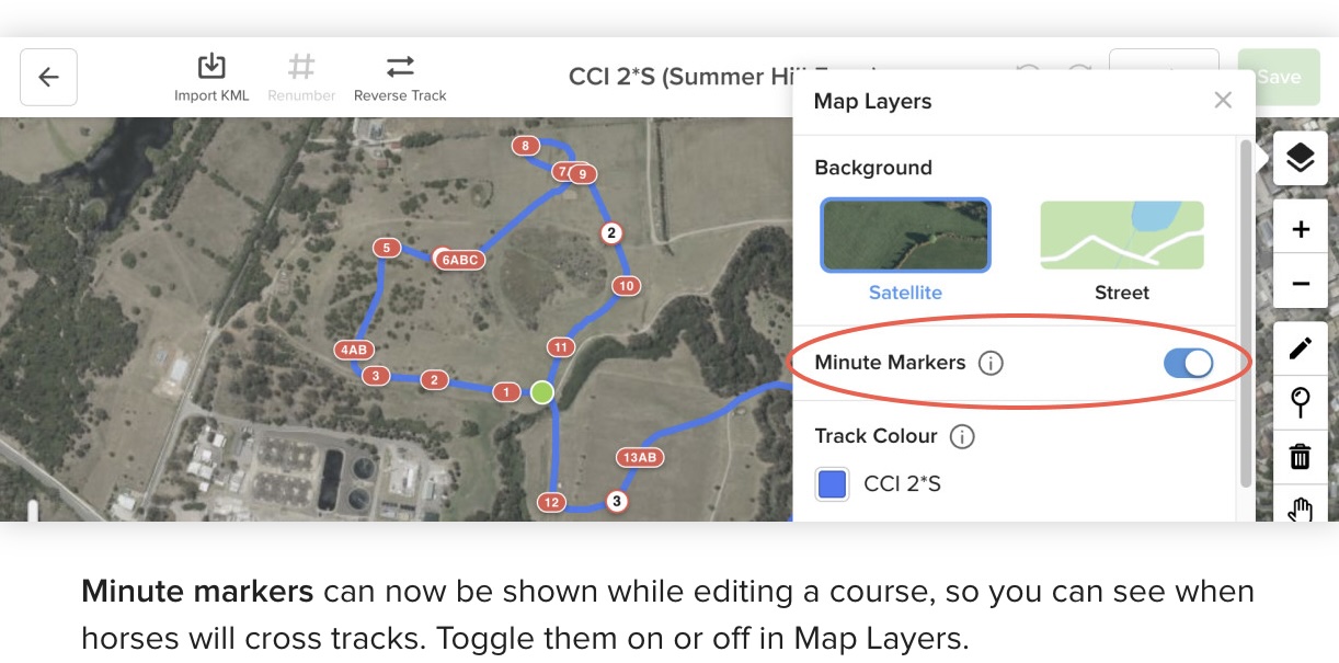 minute markers